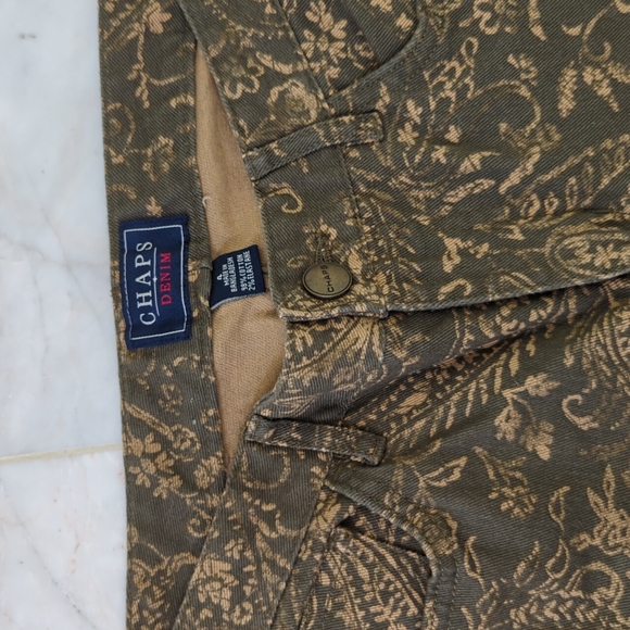 Olive paisley jeans - Picture 3 of 4